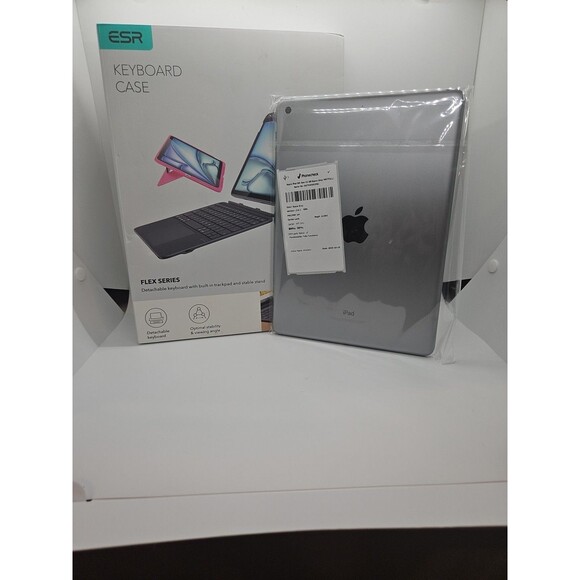 Apple iPad 9 WIFI + Cellular Space Gray 64GB +Rugged Combo Keyboard SUPER CLEAN! - Picture 1 of 10
